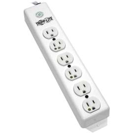 Medical-Grade Power Strip Not for Patient-Care Vicinity, 6 Outlets, 6 ft. Cord