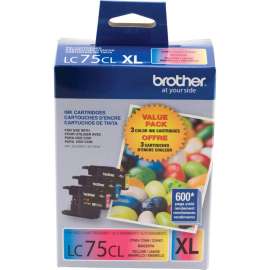 Brother LC753PKS Original Ink Cartridge, Inkjet, Cyan, Magenta, Yellow, 3 / Pack