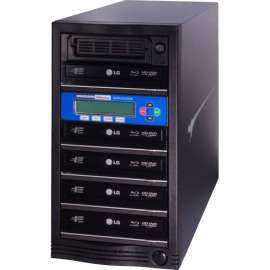 Kanguru Solutions Kanguru 5 Target, Blu-ray Duplicator with Internal Hard Drive - Standalone - Blu-ray Writer - 10x BD-R, 16x DVD R, 16x DVD-R, 52x CD-R, 4x DVD R, 12x DVD-R - 6x BD-RE, 8x DVD R/RW, 8x DVD-R/RW, 24x CD-RW - USB, TAA Compliant