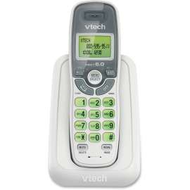 VTech CS6114 DECT 6.0 Cordless Phone with Caller ID/Call Waiting, White with 1 Handset, 1 x Phone Line, Backlight