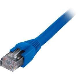 Comprehensive Cable Comprehensive CAT6A Shielded Patch Cable Blue 100ft. - 100 ft Category 6a Network Cable for Network Device - First End: 1 x RJ-45 Network - Male - Second End: 1 x RJ-45 Network - Male - 10 Gbit/s - Patch Cable - Shielding - Gold