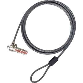 Targus DEFCON Serialized Cable Lock (SCL), Combination Lock, Galvanized Steel, 6.5ft