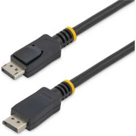 StarTech.com 50cm (1ft) DisplayPort 1.2 Cable, 4K x 2K UHD VESA Certified DisplayPort Cable, DP Cable/Cord for Monitor, w/ Latches, 50cm/1.6ft VESA Certified DisplayPort v1.2 cable; 4Kx2K(3840x2400 60Hz)/21.6 Gbps bandwidth/HBR2/8Ch Audio/MST, Durable PVC
