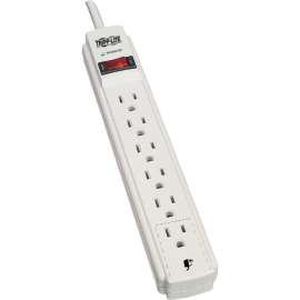 Tripp Lite Protect It! 6-Outlet Surge Protector 15 ft. Cord 790 Joules Diagnostic LED Light Gray Housing, 6 x NEMA 5-15R, 1875 VA, 790 J, 120 V AC Input