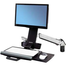 Ergotron 45-266-026 StyleView Sit-Stand Combo Arm, Polished Aluminum