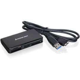 IOGEAR USB 3.0 Multi-Card Reader / Writer for HD data transfer, 59-in-1, CompactFlash Type I, CompactFlash Type II, Microdrive, SD, SDHC, miniSD, MultiMediaCard (MMC), MMCplus, Reduced Size MultiMediaCard (MMC), MMCmobile, Micro Size MultiMediaCard (MMC),