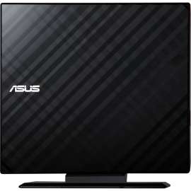 Asus SDRW-08D2S-U Portable DVD-Writer, External, Black, DVD-RAM/R/RW Support, 24x CD Read/24x CD Write/16x CD Rewrite