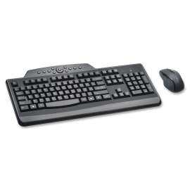 Kensington Pro Fit 72408 Keyboard & Mouse, USB Wireless RF Keyboard, USB Wireless RF Mouse, Optical, Right-handed Only