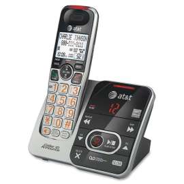 AT&T CRL32102 DECT 6.0 1.90 GHz Cordless Phone, Silver, 1 x Phone Line, Answering Machine