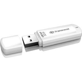Transcend 32GB JetFlash 370 USB 2.0 Flash Drive - 32 GB - USB 2.0 - White - Lifetime Warranty