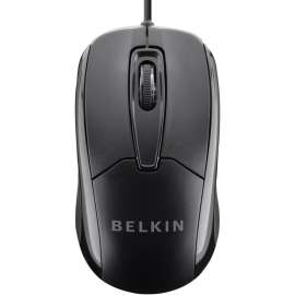Belkin Mouse, Optical, Cable, 1 Pack, USB