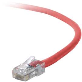 Belkin Cat5e Patch Cable - RJ-45 Male - RJ-45 Male - 24" - Red
