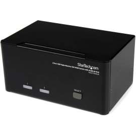 StarTech.com 2 Port Triple Monitor DVI USB KVM Switch with Audio & USB 2.0 Hub, Switch between two triple head computers, while sharing three DVI displays, speakers & mic, USB Keyboard/Mouse, and USB 2.0 peripherals, DVI KVM Switch, usb dvi kvm, triple mo
