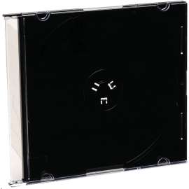 Verbatim CD/DVD Black Slim Jewel Cases, 200pk (bulk), Book Fold, Black, 1 CD/DVD