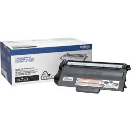 Brother Genuine TN720 Mono Laser Black Toner Cartridge, Monochrome Toner, Laser, Black, 1 Each