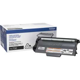 Brother Genuine TN750 High Yield Mono Laser Toner Cartridge, Laser, High Yield, Black, 1 Each