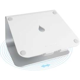 Rain Design mStand360 Laptop Stand w/ Swivel Base, Silver, mStand360 with swivel base transforms your notebook into a stylish and stable workstation so you can work comfortably and share ideas with others spontaneously at the push of a finger.