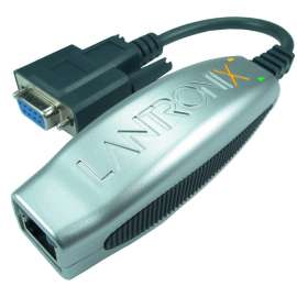 Lantronix Compact 1-Port Secure Serial (RS232) to IP Ethernet Device Server; Up to 256-bit AES encryption; International 110, 240 VAC, Secure; Integrated; Plug-and-play Serial (RS-232) to Ethernet Converter using Serial-over-IP technology; 128/192/256-bit