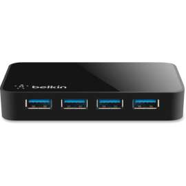 Belkin SuperSpeed USB 3.0 4-port Hub, USB, External, 4 USB Port(s), 4 USB 3.0 Port(s)