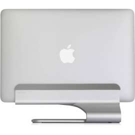 Rain Design mTower Vertical Laptop Stand, Silver, mTower gives your notebook the illusion of floating for a clean and sleek desktop setup when using an external monitor as the single display while taking up only about a third of your notebooks footprint.