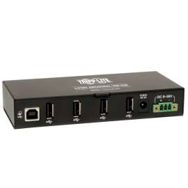 Tripp Lite 4-Port Rugged Industrial USB 2.0 Hi-Speed Hub w 15KV ESD Immunity Metal Mountable, w 15KV ESD Immunity and metal case, Mountable"