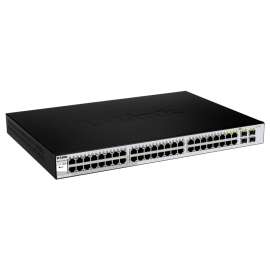 D-Link DGS-1210-52 Websmart Gigabit Switch with 48 1000Base-T and 4 SFP Ports, 48 Ports, Manageable, Gigabit Ethernet, 10/100/1000Base-T, 1000Base-X