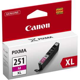 Canon CLI-251XL Original High Yield Inkjet Ink Cartridge, Magenta Pack, 665 Pages