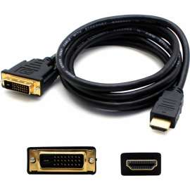 Addon 6ft HDMI 1.3 Male to DVI-D Single Link (18+1 pin) Female Black Cable For Resolution Up to 1920x1200 (WUXGA), 100% compatible and guaranteed to work
