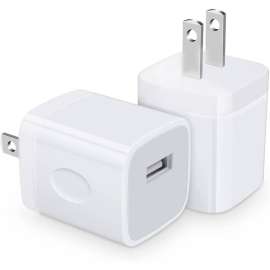 4XEM Wall Charger for Apple iPhone/iPod, USB AC Power adapter, 5 W, 1A Wall charger with single USB port for Apple iPhones or any smart phone.