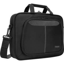 Targus Intellect TBT248US Carrying Case Sleeve with Strap for 12.1" Notebook, Netbook, Black, Nylon Exterior Material, Shoulder Strap, Handle, 10" Height x 13.3" Width x 3" Depth