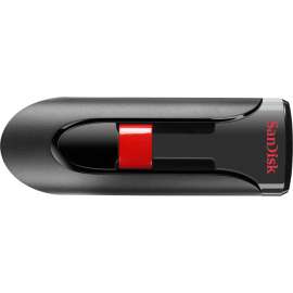 SanDisk Cruzer Glide USB Flash Drive, 32 GB, USB 2.0, Black, Red, 2 Year Warranty