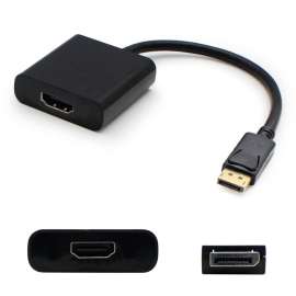 Addon DisplayPort 1.2 Male to HDMI 1.3 Female Black Adapter Which Requires DP++ For Resolution Up to 2560x1600 (WQXGA), 100% compatible and guaranteed to work