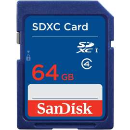 SanDisk 64 GB SDXC, 5 Year Warranty