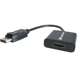 Comprehensive Cable Comprehensive DisplayPort Male To HDMI Female Active Adapter Cable, 8" DisplayPort/HDMI A/V Cable for Audio/Video Device, HDTV, First End: 1 x DisplayPort 1.1a Digital Audio/Video, Male, Second End: 1 x HDMI 1.3b Digital Audio/Video