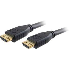 Comprehensive Cable Comprehensive Pro AV/IT High Speed HDMI Cable with ProGrip, SureLength, CL3- Jet Black 35ft, 35 ft HDMI A/V Cable for Audio/Video Device, First End: 1 x HDMI Digital Audio/Video, Male, Second End: 1 x HDMI Digital Audio/Video