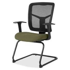 Lorell ErgoMesh Series Mesh Side Arm Guest Chair