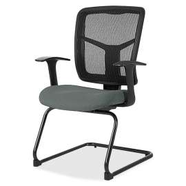 Lorell ErgoMesh Series Mesh Side Arm Guest Chair