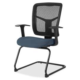 Lorell ErgoMesh Series Mesh Side Arm Guest Chair