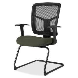 Lorell ErgoMesh Series Mesh Side Arm Guest Chair