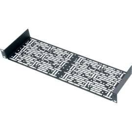 Middle Atlantic 1RU Vented Rackshelf, 5.5in Deep, 1U Rack Height, Rack-mountable Open Frame, Black