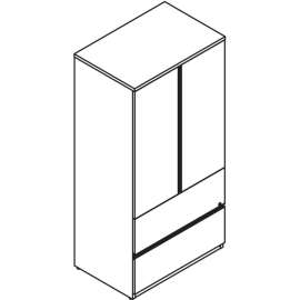 Lacasse Storage Unit with Lateral File - 2-Drawer