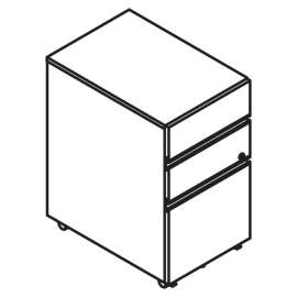 Lacasse Mobile Pedestal - 3-Drawer