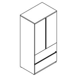 Lacasse Storage Unit with Lateral File - 2-Drawer