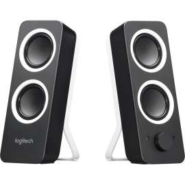 Logitech Multimedia Speakers Z200 with Stereo Sound for Multiple Devices (Midnight Black), 1 Pack