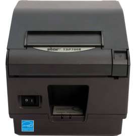 Star Micronics TSP743IIU-24GRY Direct Thermal Printer - Monochrome - Wall Mount - Receipt Print - USB - With Cutter - Gray - 9.84 in/s (250 mm/s) - Mono - 406 x 203 dpi - 3.25" (80mm) Label Width