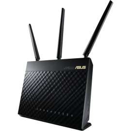 Asus RT-AC68U Wi-Fi 5 IEEE 802.11ac Ethernet Wireless Router - 2.40 GHz ISM Band - 5 GHz UNII Band - 237.50 MB/s Wireless Speed - 4 x Network Port - 1 x Broadband Port - USB - Gigabit Ethernet - VPN Supported - Desktop