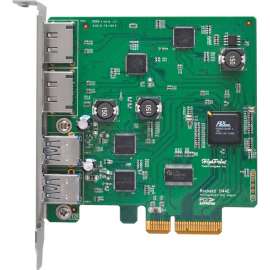 HighPoint RocketU 1144E Host Controller, PCI Express 2.0 x4, Plug-in Card, 2 USB Port(s), 2 SATA Port(s)