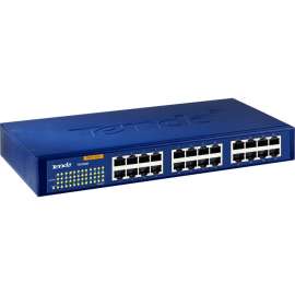 Tenda 24-Port 10/100/1000 Gigabit Switch, 24 Ports, 10/100/1000Base-T, 2 Layer Supported, 1U High