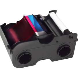 Fargo Ribbon Cartridge, YMCKO Pack, 100 Images