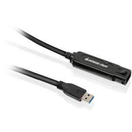 IOGEAR USB 3.0 BoostLinq, 16.4ft (5m), 33 ft USB Data Transfer Cable for Webcam, Printer, Hard Drive, PC, First End: 1 x USB 3.0 Type A, Male